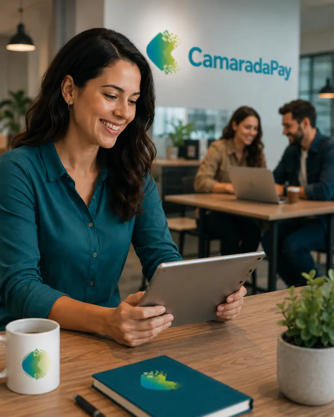 Profissional acompanhando repasses para múltiplos recebedores CamaradaPay